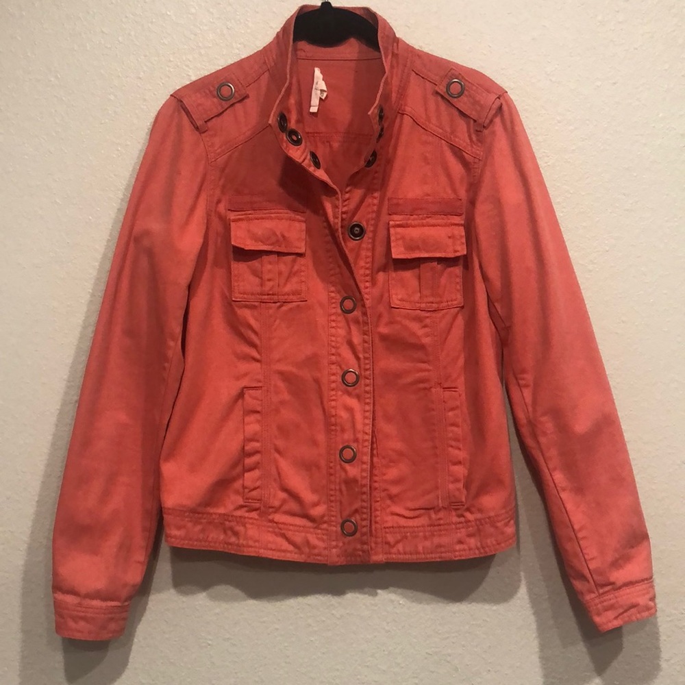Maurices salmon color light weight jacket, XS